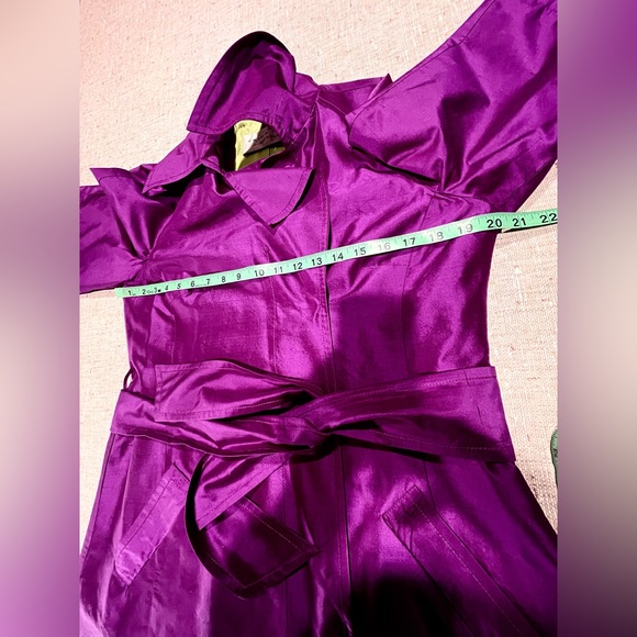 Trina Turk Magenta Pea Coat - Picture 8 of 17